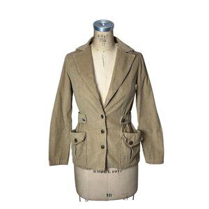 1970s corduroy jacket with fitted waist Size S